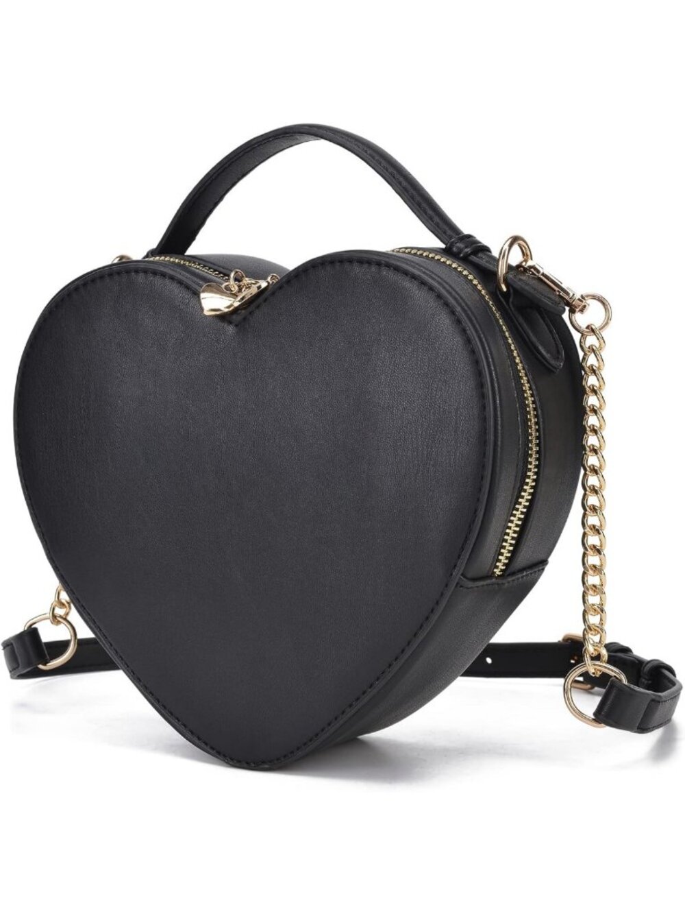 Heart Shape Crossbody Purse for Women | Cute Valentine's Handbag & Zip-Around